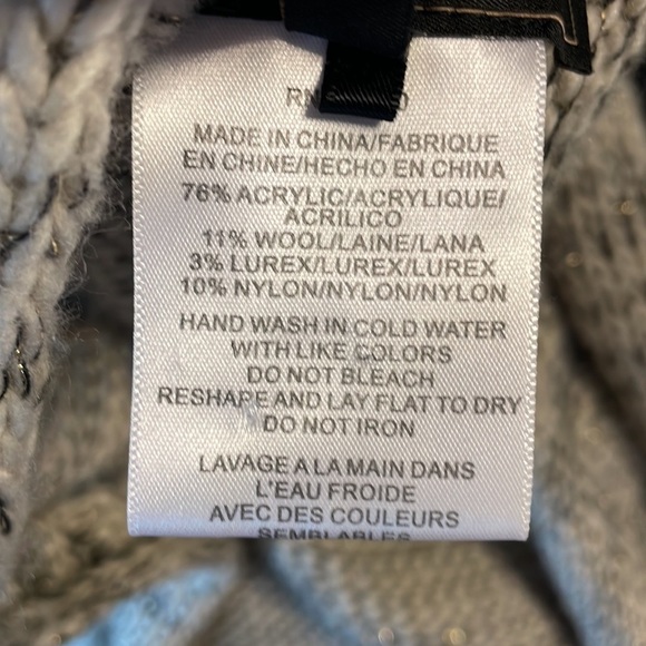 BCBGMAXAZRIA open high low cardigan sweater wool blend pockets geo hem back Med - Picture 10 of 10